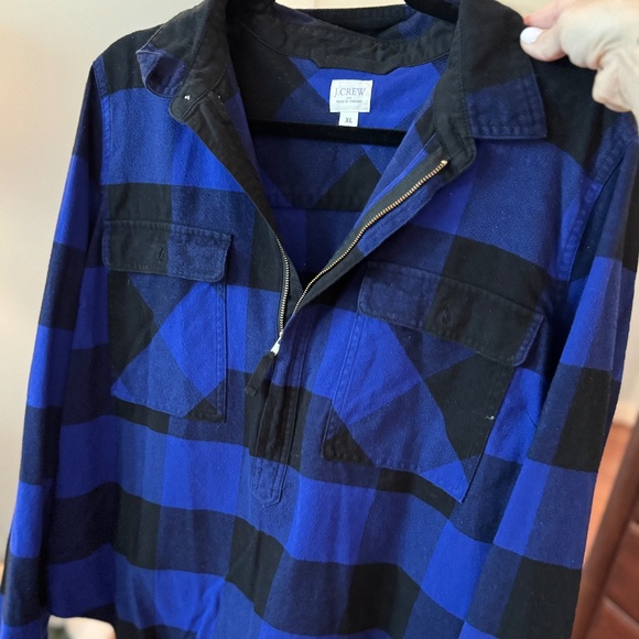 J.Crew Quarter Zip Shacket - Picture 1 of 3